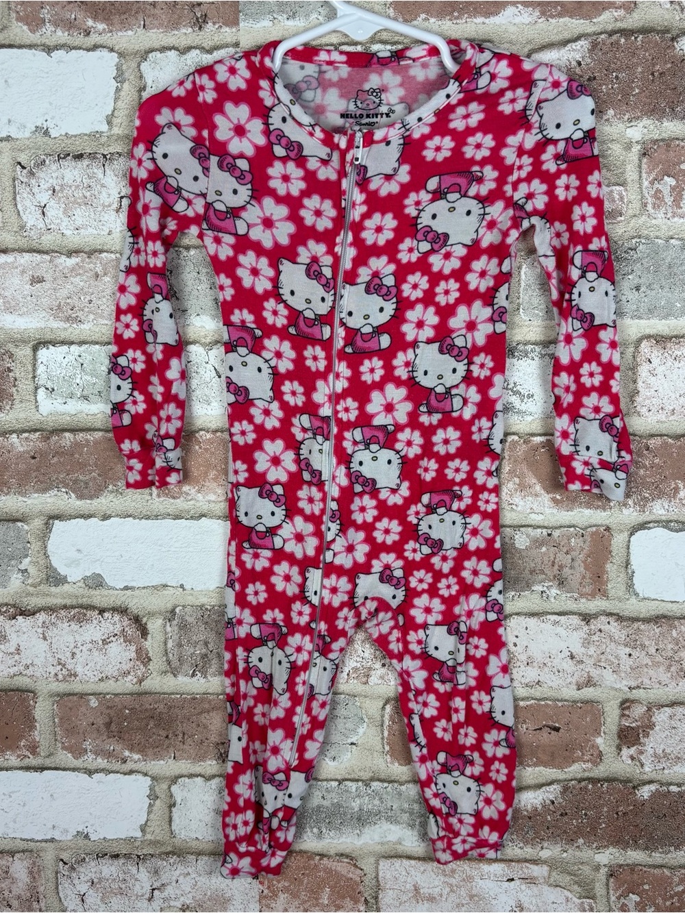 Sanrio hot pink hello kitty bamboo footless sleeper | 12 months babygirl